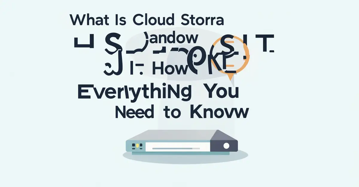 Featured image: Professional featured image for: What Is Cloud Storage and How Secure Is It: Everything You Need to