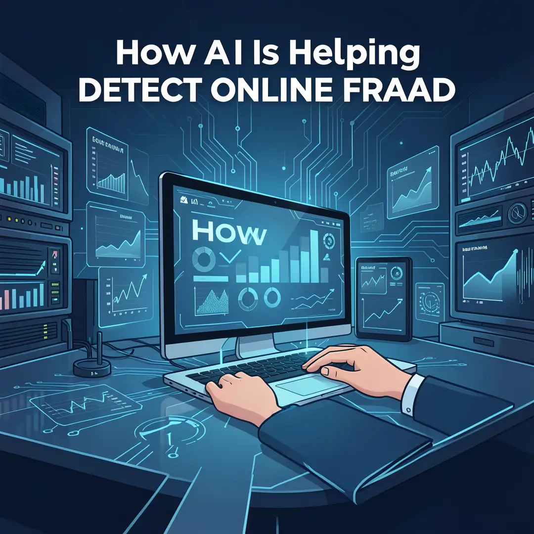 Step 3: Illustration for step: Set clear goals related to How AI Is Helping Detect Online Fraud, professiona