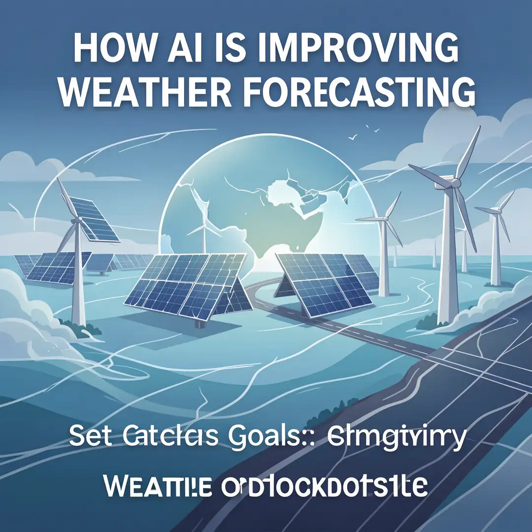Step 3: Illustration for step: Set clear goals related to How AI Is Improving Weather Forecasting, professio