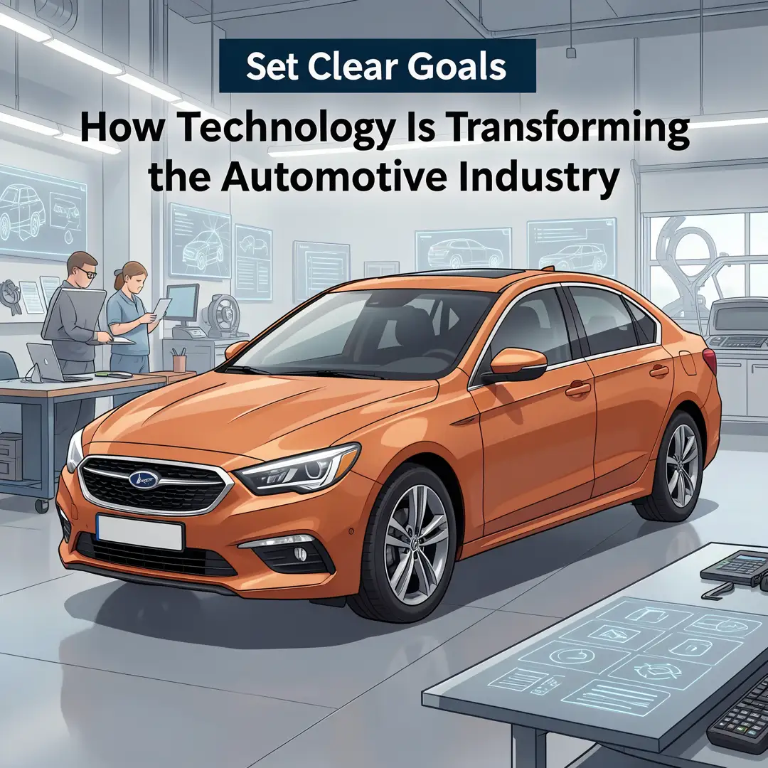 Step 3: Illustration for step: Set clear goals related to How Technology Is Transforming the Automotive Indu