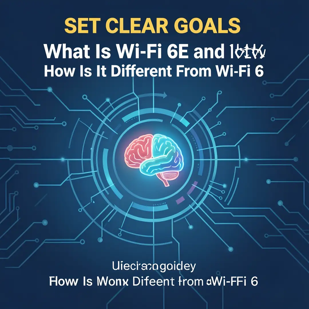 Step 3: Illustration for step: Set clear goals related to What Is Wi-Fi 6E and How Is It Different From Wi-F