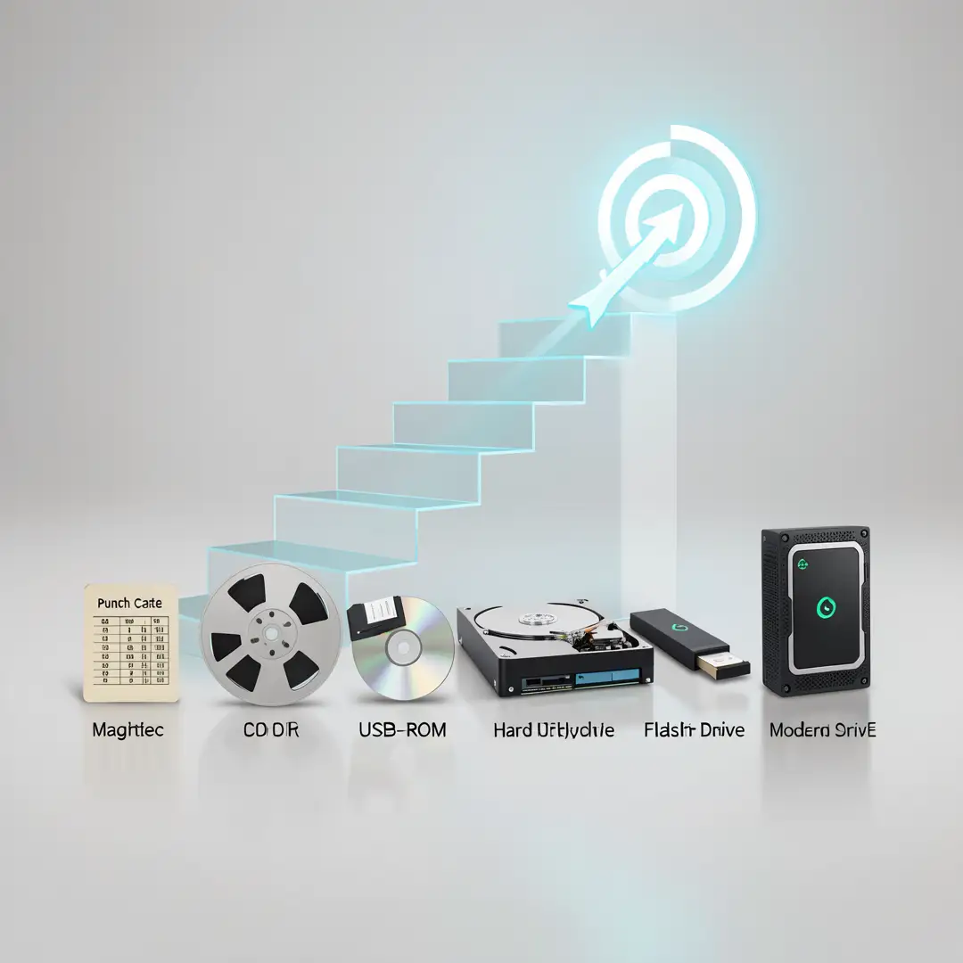 Step 3: Illustration for step: Set clear goals related to The Evolution of Computer Storage Technology, prof