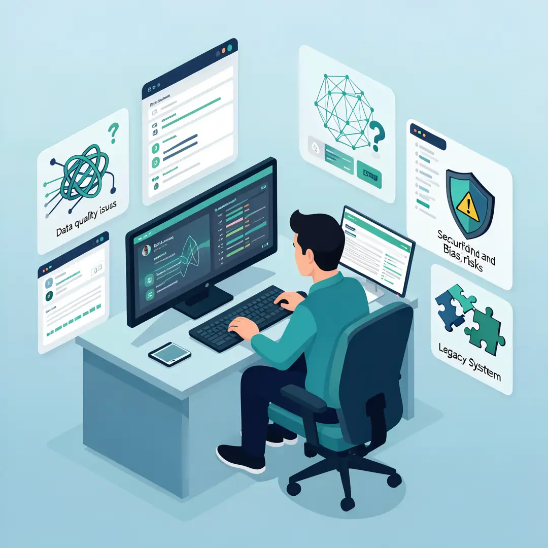 Step 7: Illustration for step: Address common challenges related to How AI Is Changing the Software Testing